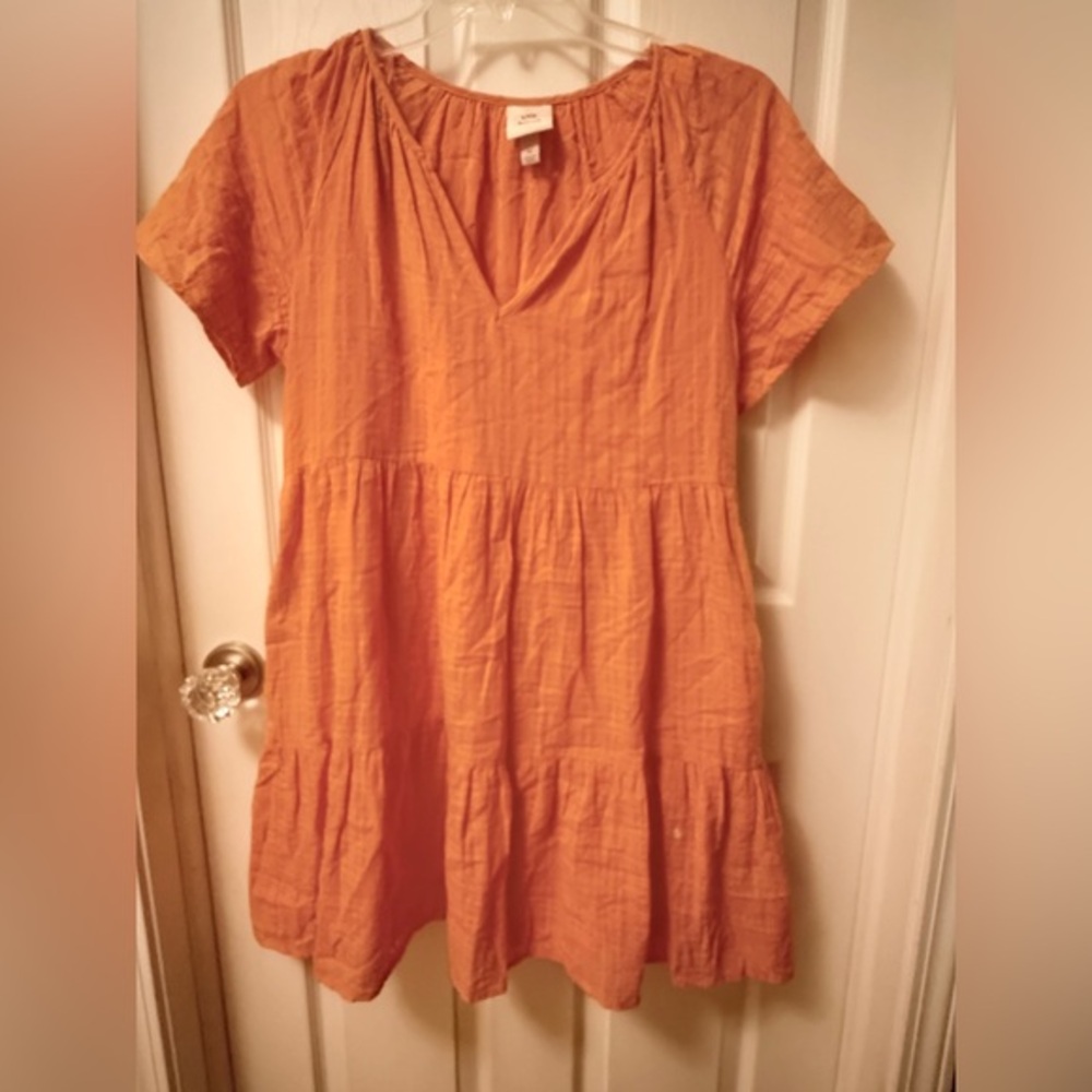 Knox Rose Mustard Mini Dress Sz M BK